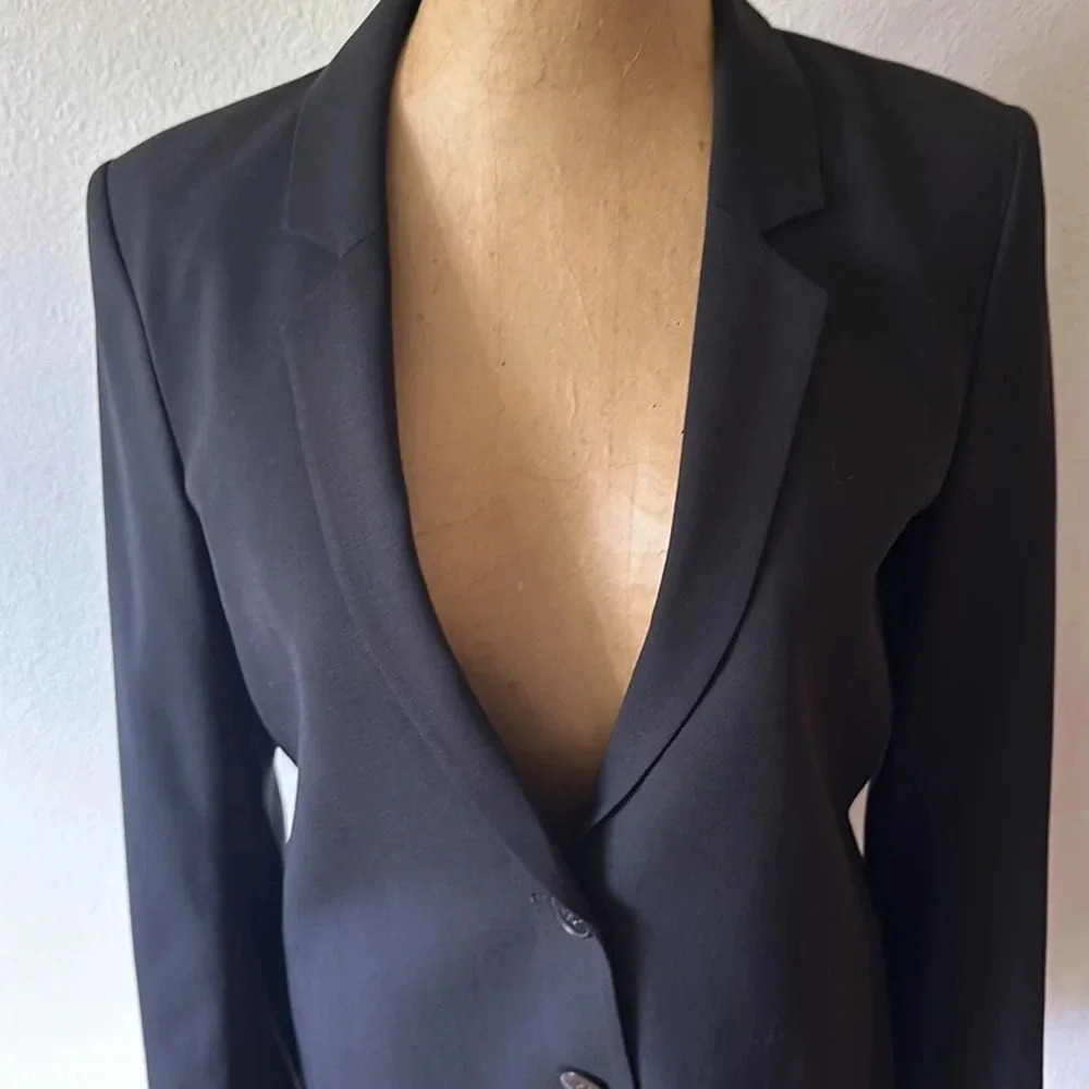 Theory sz 6 wool button close blazer excellent like new condition business work - Picture 6 of 9